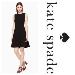 New Kate Spade Stretch Crepe Flip Dress Black Sz 6